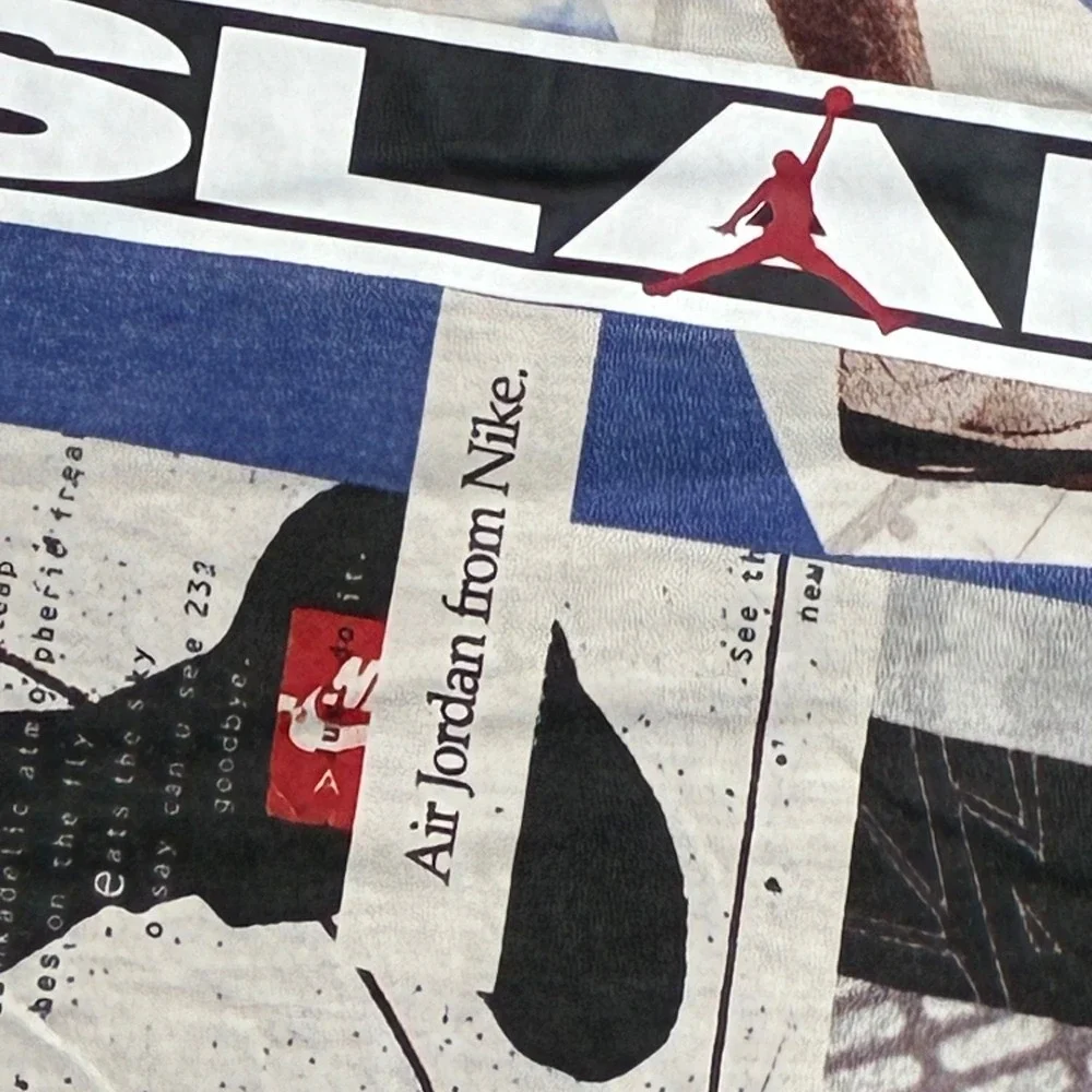 Nike Air Jordan 36 Slam Dunk Graphic T Shirt Men's XL All Over Print CJ6298